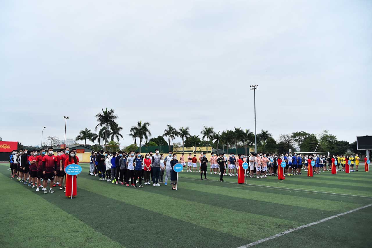 Hội thao thu hút sự hưởng ứng của đông đảo học viên, trong đó có cả những học viên nước ngoài đang theo học tại trường.